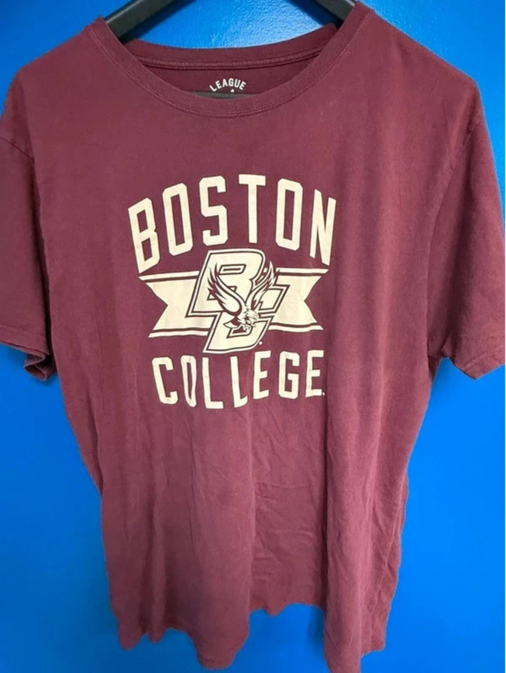 League 91 Boston College Eagles Graphic T-Shirt Maroon Mens 2XL